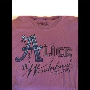 Alice In Wonderland Disney Purple T Shirt Small